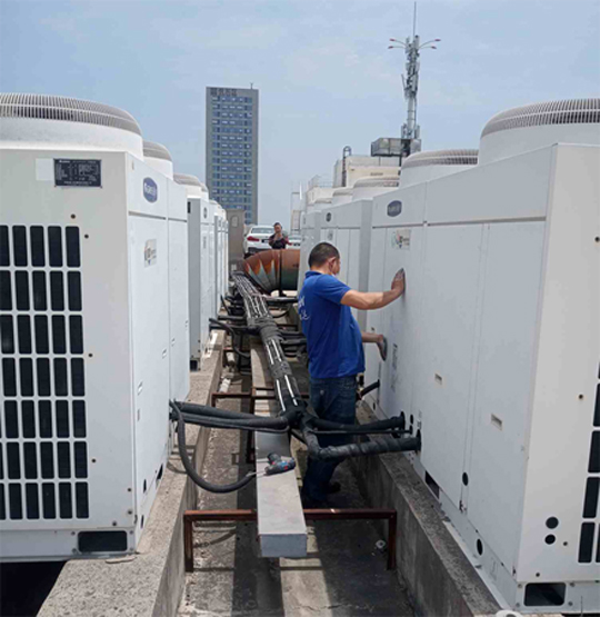 建水中央空调制热和不制冷系统维修方法